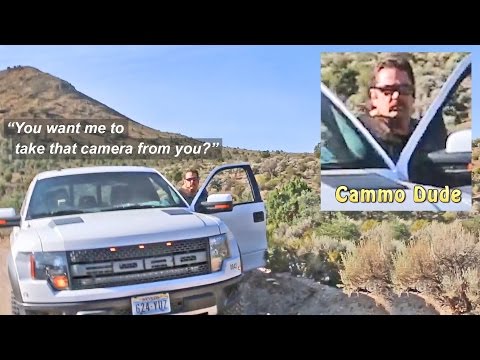 Security Encounter Near Area 51 – Cammo Dude Threatens to Seize My Camera