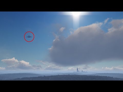 UFO Sightings HUGE Flying Saucer On Mars!! Real Alien Footage