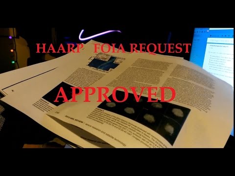 1/23/2015 — HAARP FOIA request HONORED! Office of Naval Research sends pack