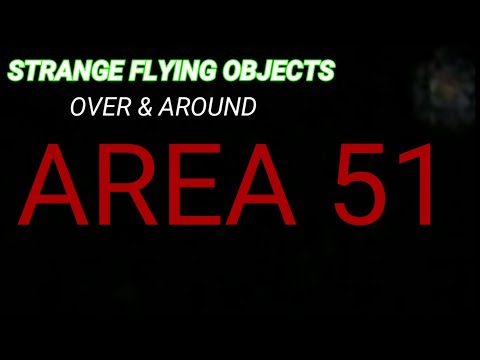 (AREA 51) STRANGE FLYING OBJECT'S NEAR MAIN GATE