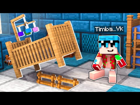 Minecraft: LA BASE SECRETA de BEBE TIMBA 😱 El mejor ESCONDITE en MINECRAFT