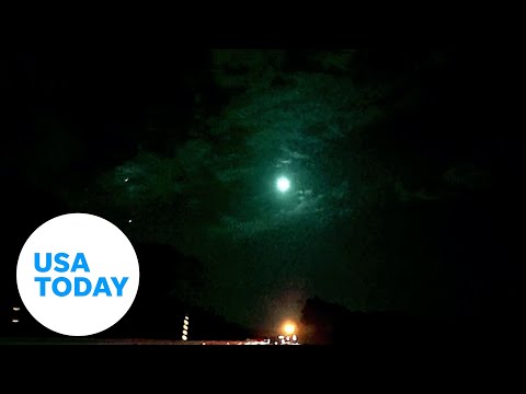 Unusual green meteor lights up the sky | USA TODAY