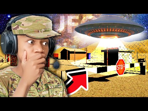 Working At AREA 51 In This HORROR GAME