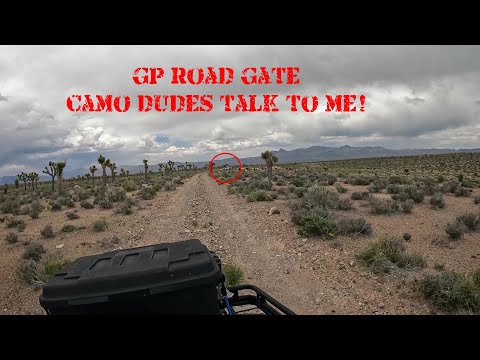 Visit to GP Road Gate Near AREA 51 – THE CAMO DUDES TALKED TO ME!