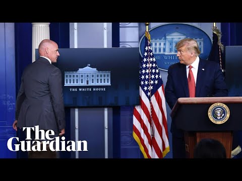 Trump abruptly escorted out of press conference by Secret Service