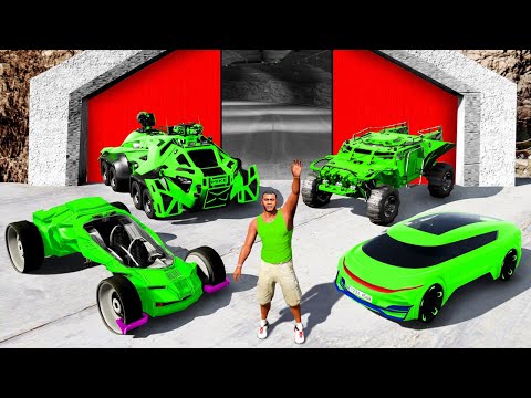 Collecting RARE CARS from AREA 51 in GTA 5!